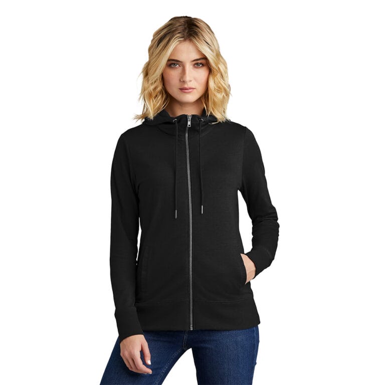 (Ladies) District Featherweight French Terry Full-Zip Hoodie